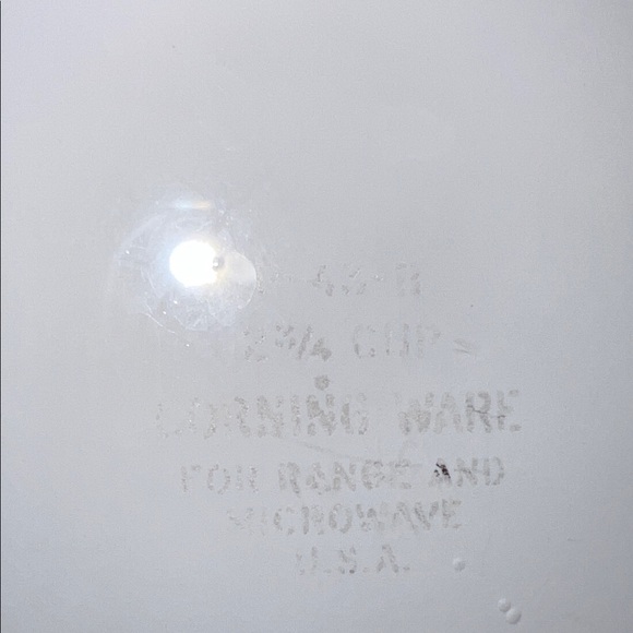 Premium Vintage Corningware White Baking Dish with Blue Corn Flower Design $12 - Picture 3 of 5